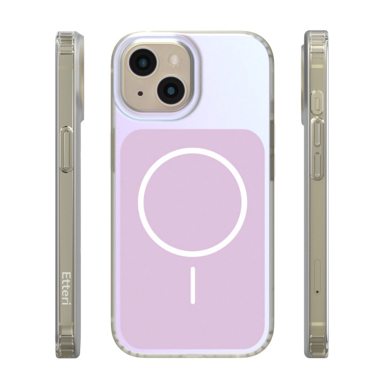 Калъф Etteri Hidden Pearl за iPhone 15 6.1" розов