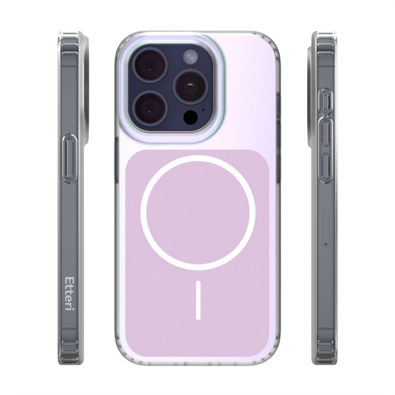 Калъф Etteri Hidden Pearl за iPhone 15 Pro 6.1" розов