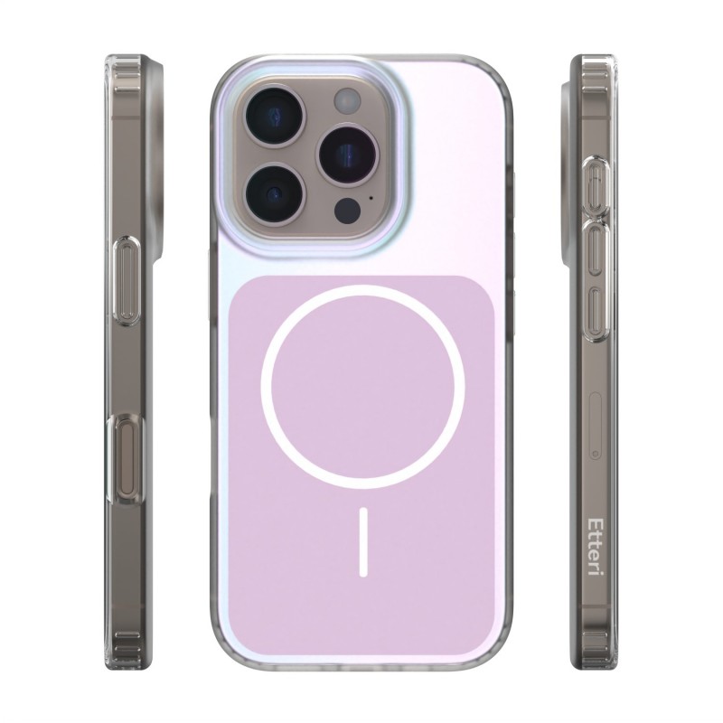 Калъф Etteri Hidden Pearl за iPhone 16 Pro 6.3" розов