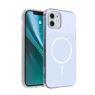 Калъф Etteri Hidden Pearl за iPhone 12 / 12 Pro 6.1'' светло син