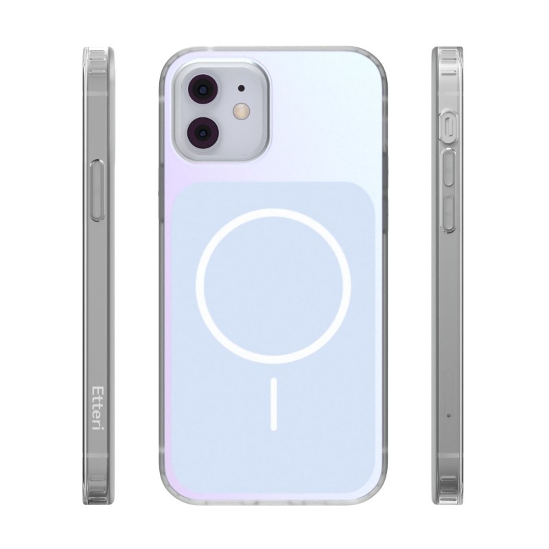 Калъф Etteri Hidden Pearl за iPhone 12 / 12 Pro 6.1'' светло син