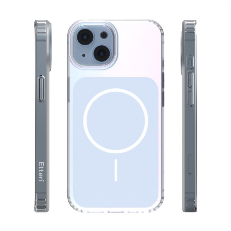 Калъф Etteri Hidden Pearl за iPhone 13 6.1" светло син