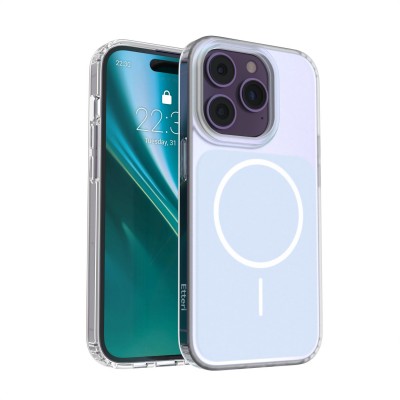Калъф Etteri Hidden Pearl за iPhone 14 Pro 6.1" светло син