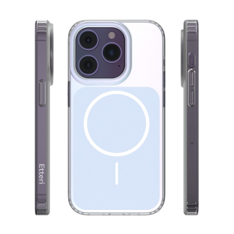 Калъф Etteri Hidden Pearl за iPhone 14 Pro 6.1" светло син