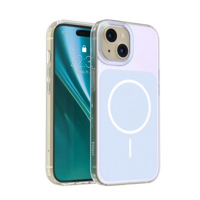 Калъф Etteri Hidden Pearl за iPhone 15 6.1" светло син