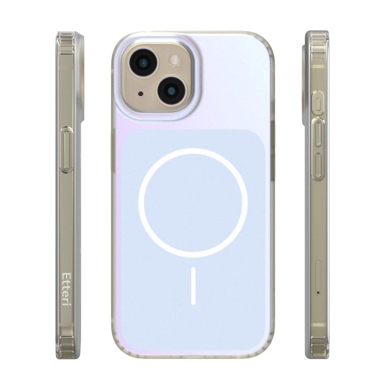 Калъф Etteri Hidden Pearl за iPhone 15 6.1" светло син
