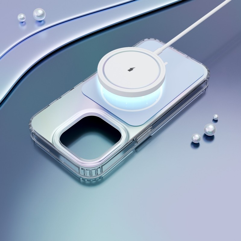 Калъф Etteri Hidden Pearl за iPhone 15 6.1" светло син