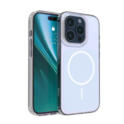 Калъф Etteri Hidden Pearl за iPhone 15 Pro 6.1" светло син