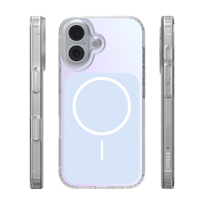 Калъф Etteri Hidden Pearl за iPhone 16 6.1" светло син