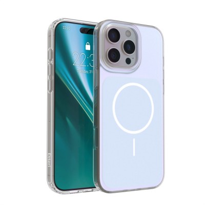Калъф Etteri Hidden Pearl за iPhone 16 Pro 6.3" светло син