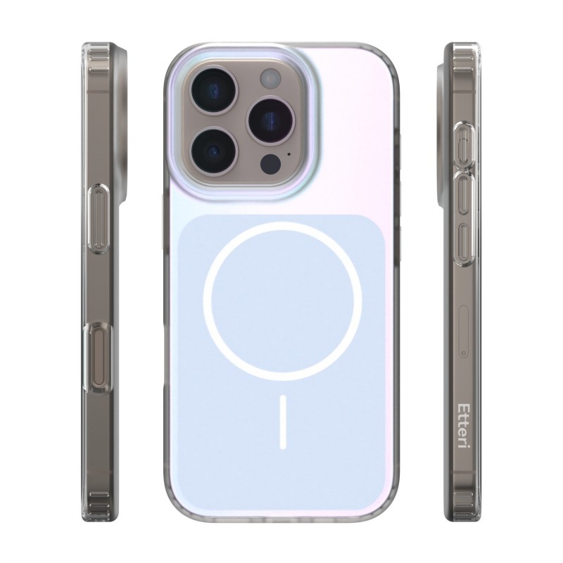 Калъф Etteri Hidden Pearl за iPhone 16 Pro 6.3" светло син