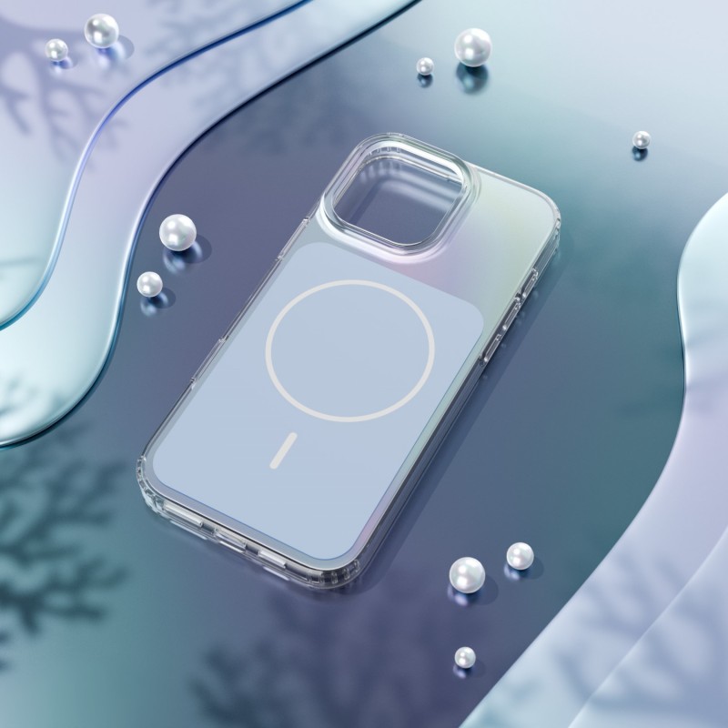 Калъф Etteri Hidden Pearl за iPhone 16 Pro Max 6.9" светло син