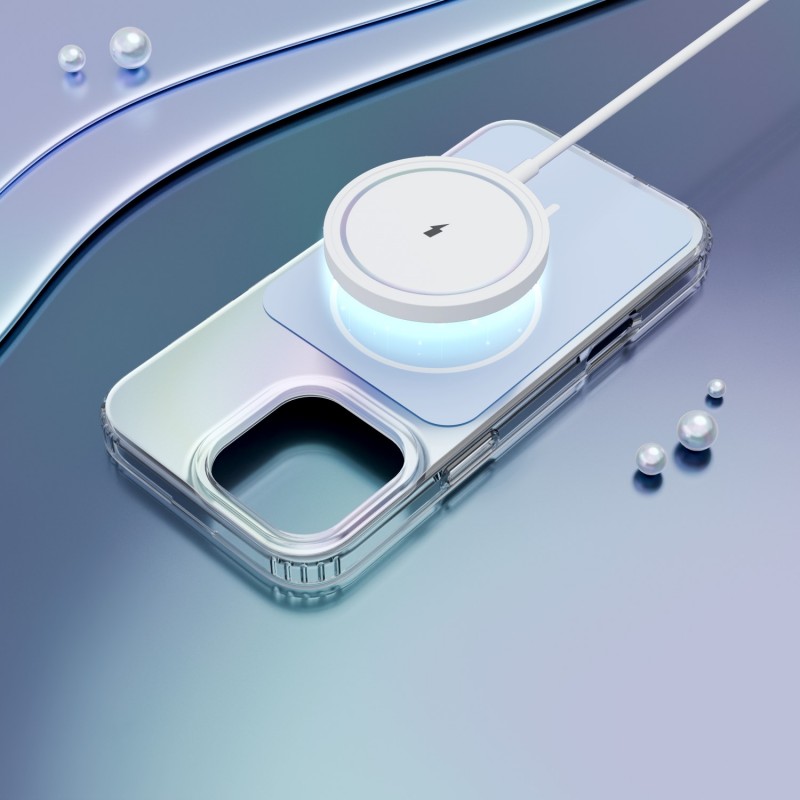 Калъф Etteri Hidden Pearl за iPhone 16 Pro Max 6.9" светло син