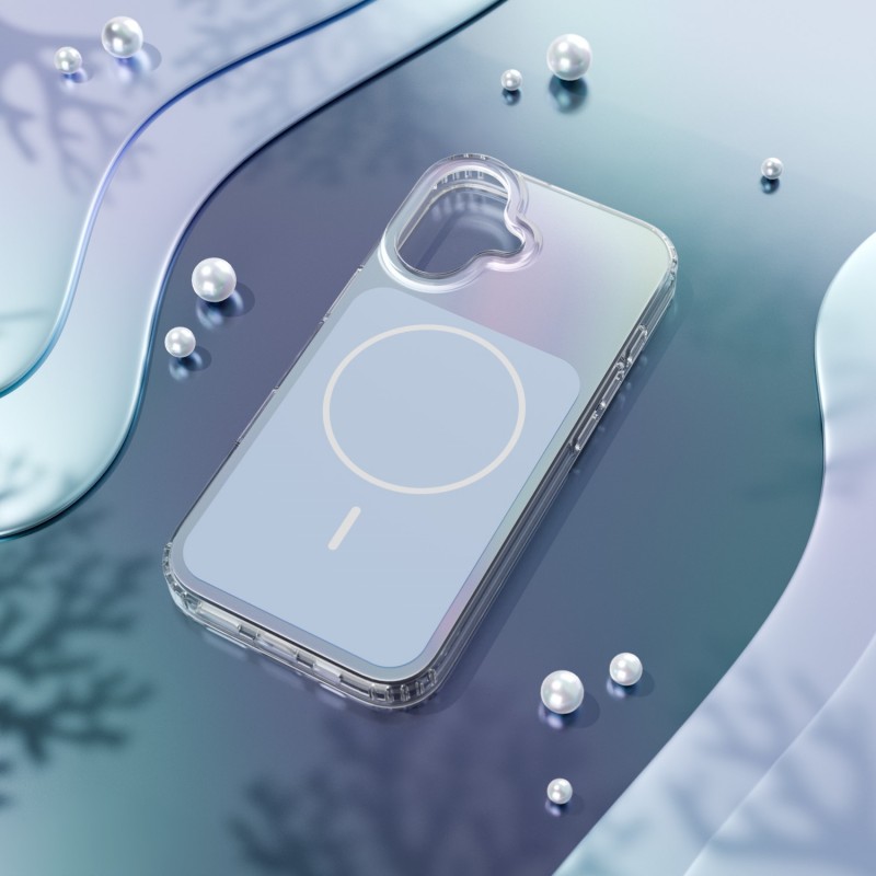 Калъф Etteri Hidden Pearl за iPhone 17 6.3" светло син