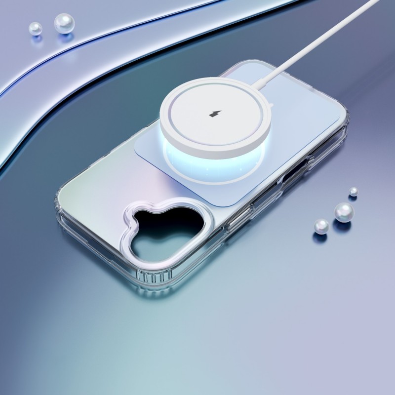 Калъф Etteri Hidden Pearl за iPhone 17 6.3" светло син