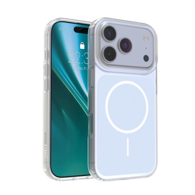 Калъф Etteri Hidden Pearl за iPhone 17 Pro 6.3" светло син