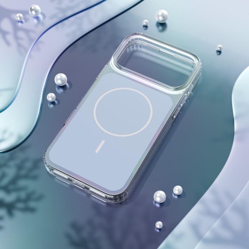 Калъф Etteri Hidden Pearl за iPhone 17 Pro Max 6.9" светло син