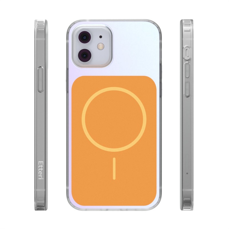 Калъф Etteri Hidden Pearl за iPhone 12 / 12 Pro 6.1'' оранжев