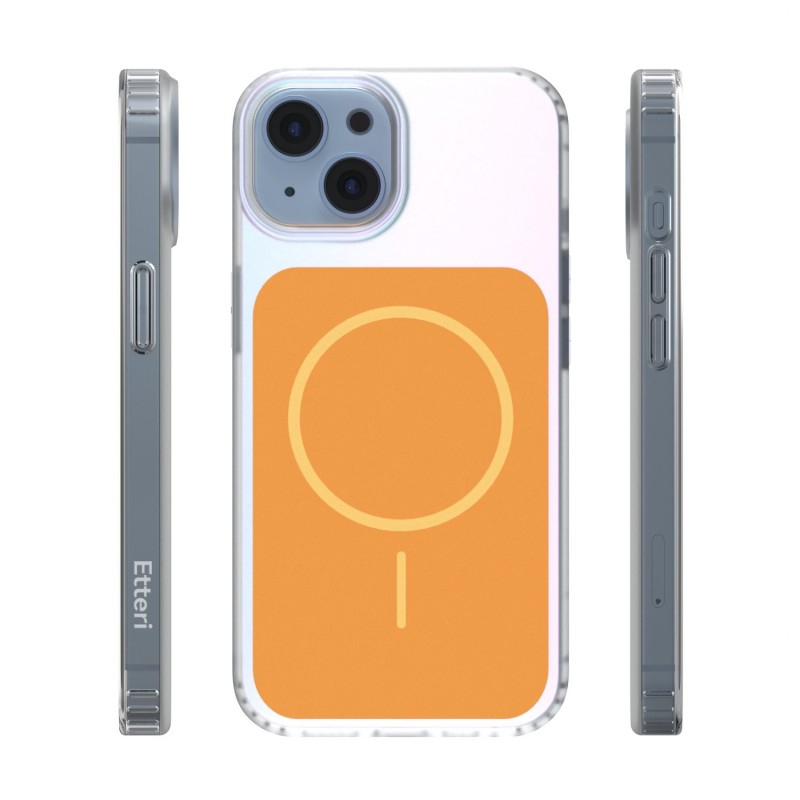 Калъф Etteri Hidden Pearl за iPhone 14 6.1" оранжев