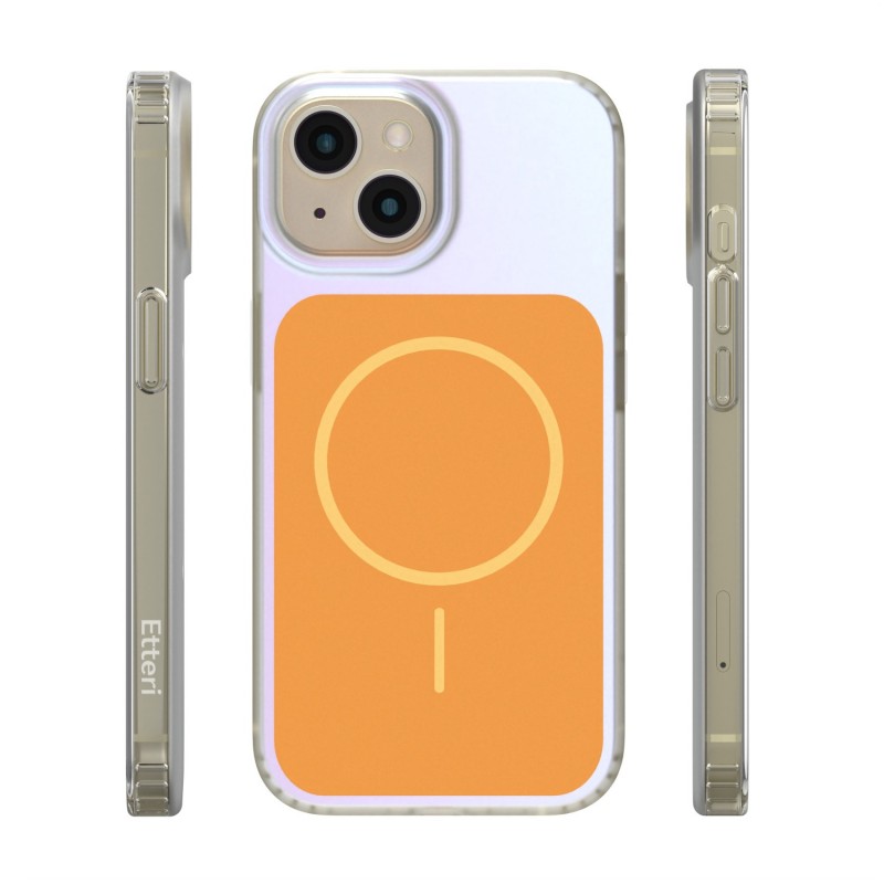 Калъф Etteri Hidden Pearl за iPhone 15 6.1" оранжев