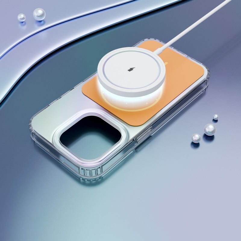 Калъф Etteri Hidden Pearl за iPhone 15 Pro 6.1" оранжев