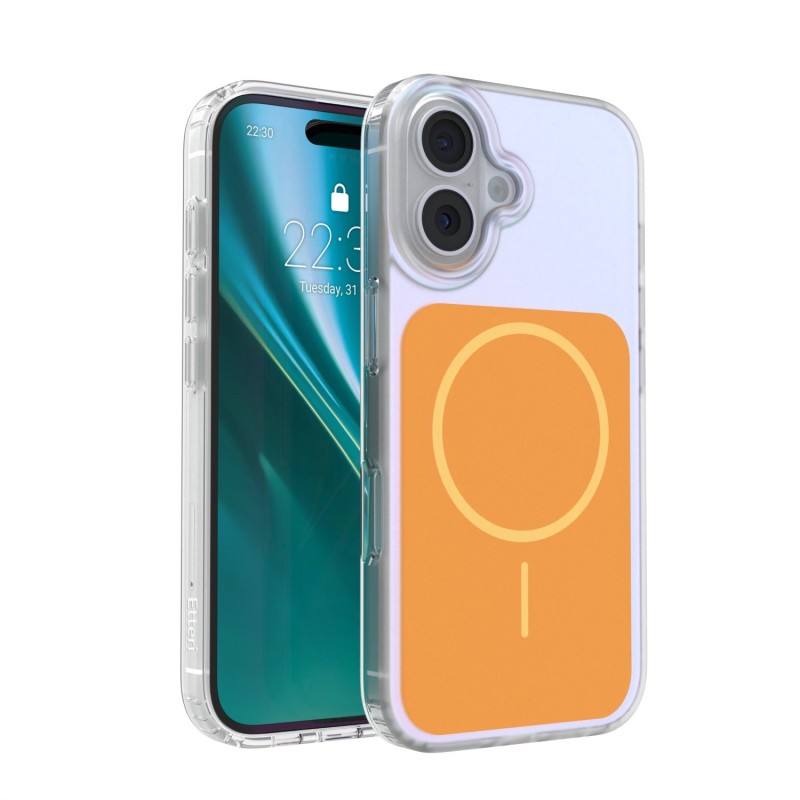 Калъф Etteri Hidden Pearl за iPhone 16 6.1" оранжев