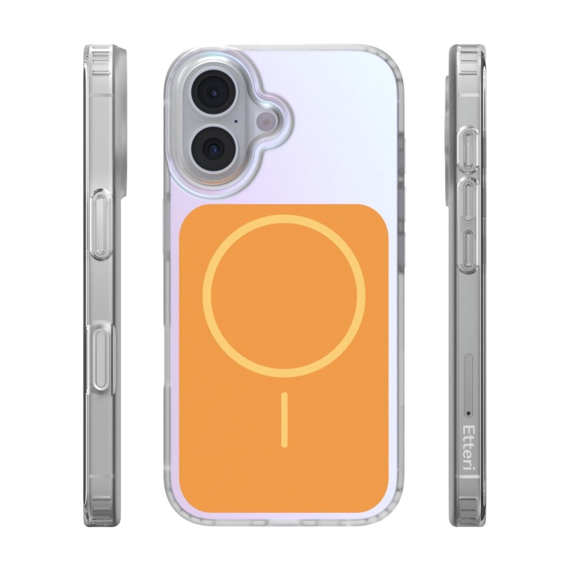 Калъф Etteri Hidden Pearl за iPhone 16 6.1" оранжев