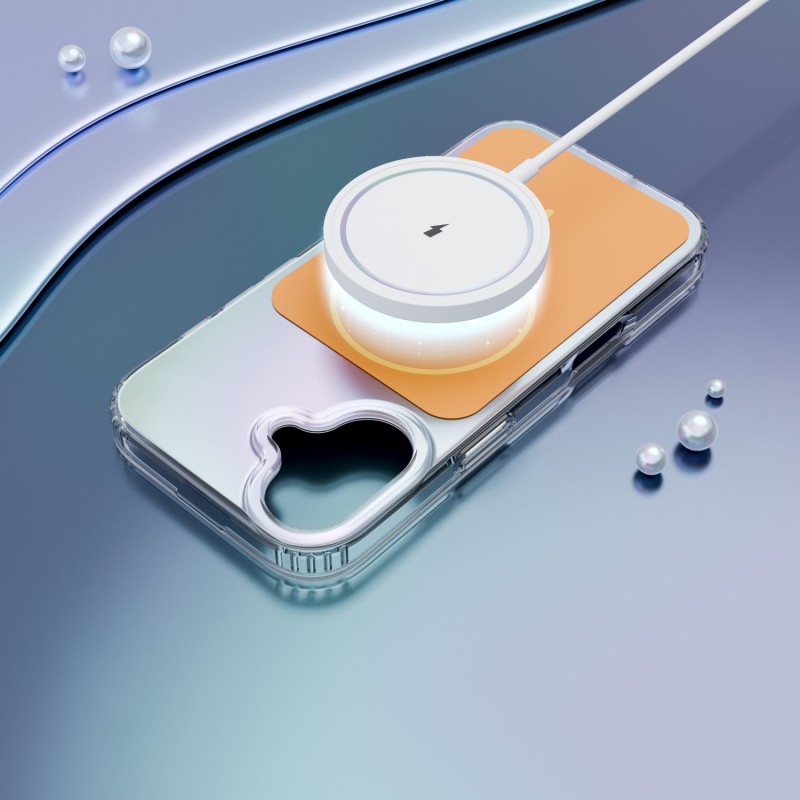 Калъф Etteri Hidden Pearl за iPhone 17 6.3" оранжев