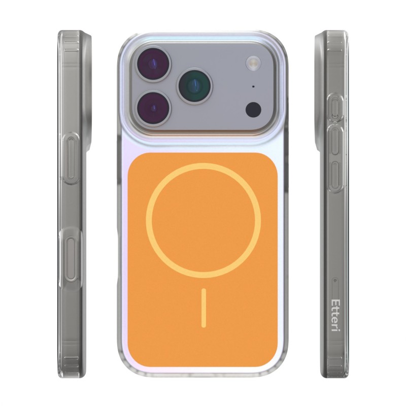 Калъф Etteri Hidden Pearl за iPhone 17 Pro 6.3" оранжев