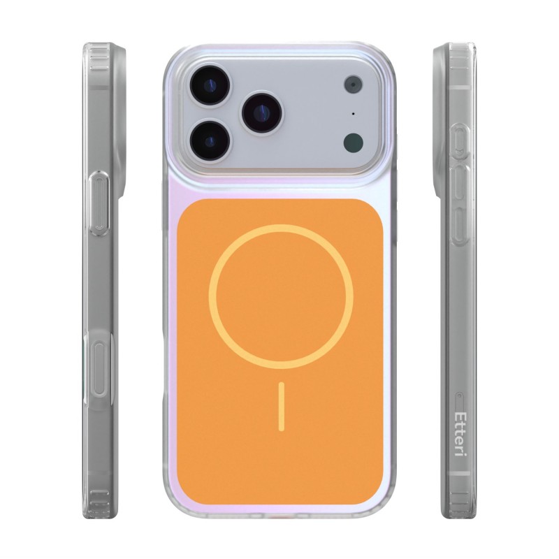 Калъф Etteri Hidden Pearl за iPhone 17 Pro Max 6.9" оранжев
