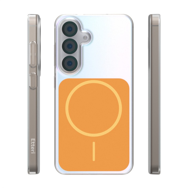 Овърлей Etteri Hidden Pearl за Samsung Galaxy S25 оранжев
