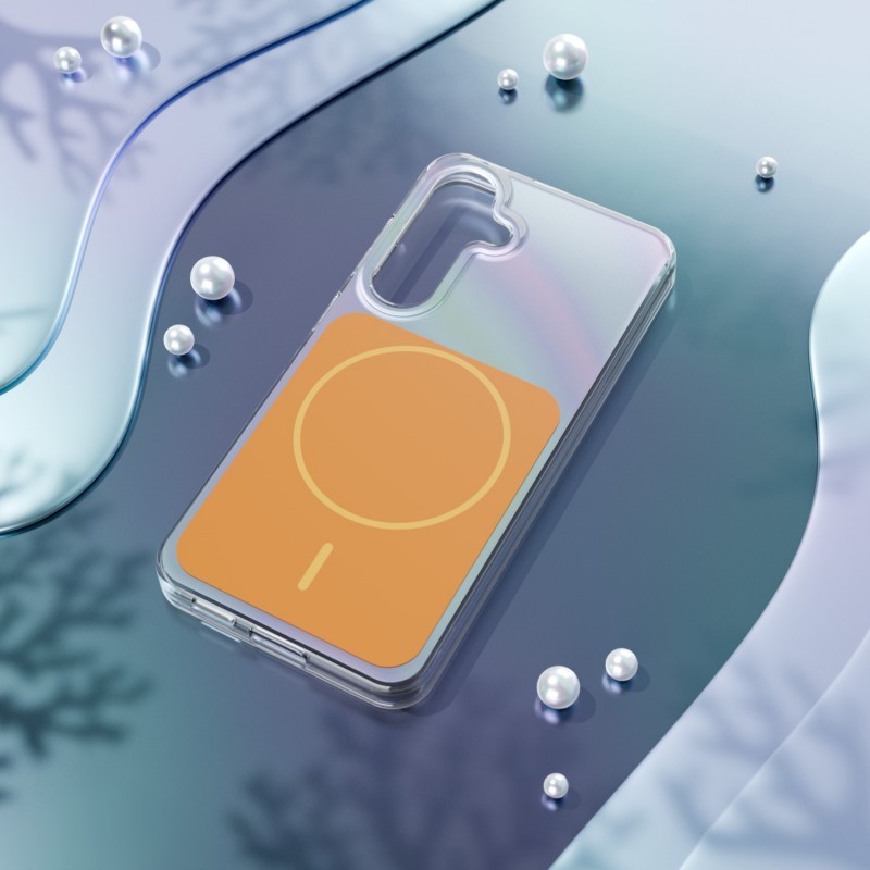 Овърлей Etteri Hidden Pearl за Samsung Galaxy S25 оранжев