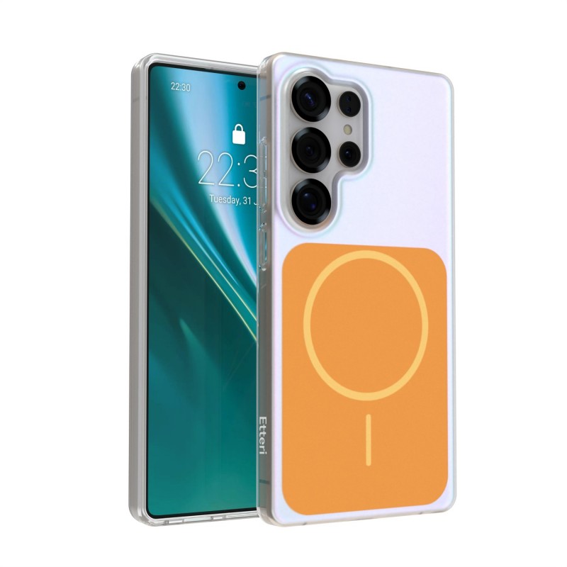 Овърлей Etteri Hidden Pearl за Samsung Galaxy S25 Ultra оранжев