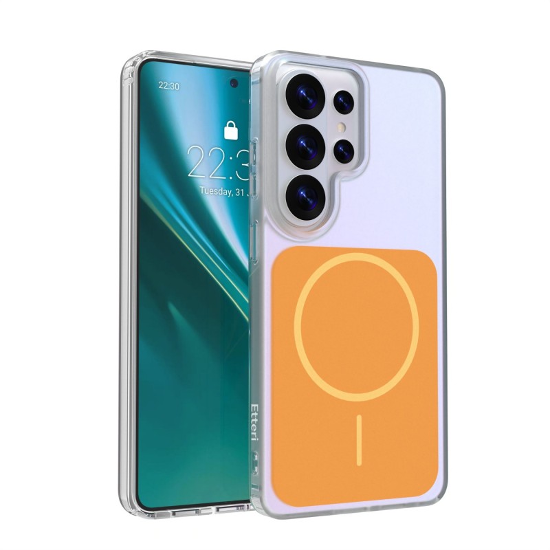 Оверлей Etteri Hidden Pearl за Samsung Galaxy S26 Ultra оранжев