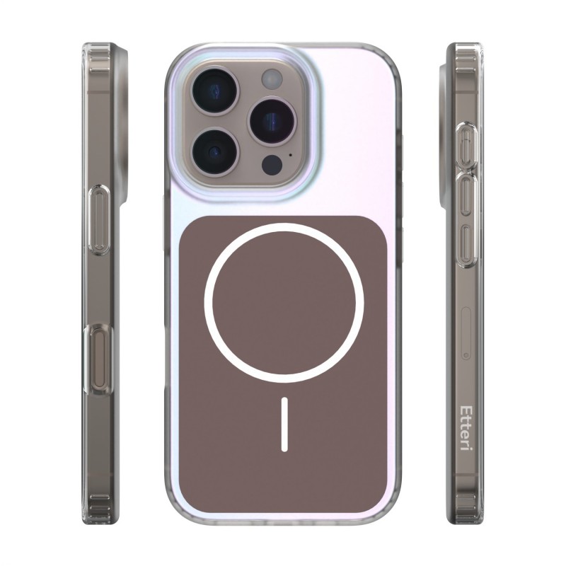 Калъф Etteri Hidden Pearl за iPhone 16 Pro 6.3" кафяв