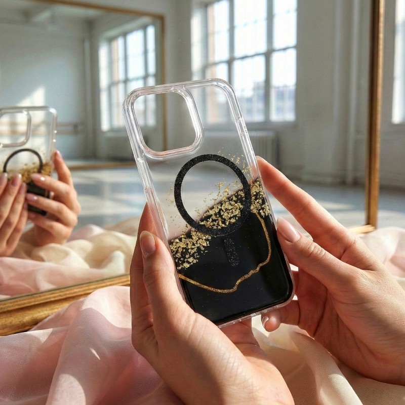 Капак Epoxy Mag за iPhone 15 6.1" черен