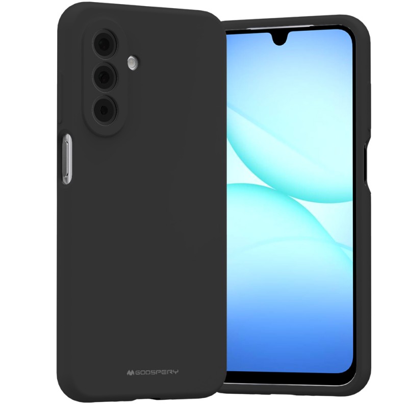 Калъф Mercury Silicone Case за Samsung A17 BLACK / ЧЕРЕН