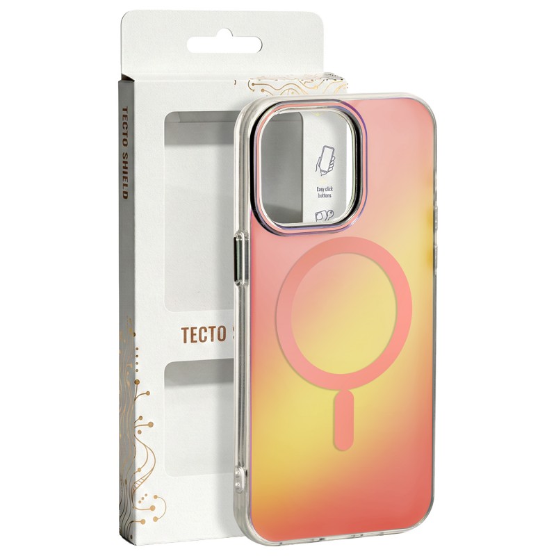Оверлей Tecto Shield Aurora за iPhone 15 Pro 6.1" розов