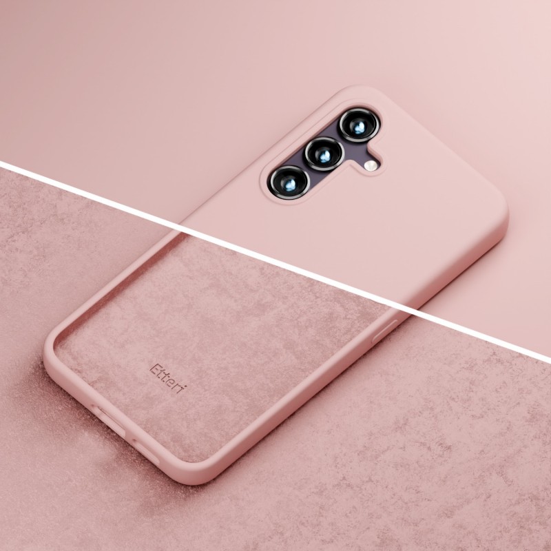 Оверлей Etteri Silicone Mag за Samsung Galaxy A57 5G, светло розов