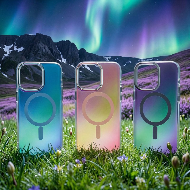 Оверлей Tecto Shield Aurora за iPhone 15 Pro 6.1" сив