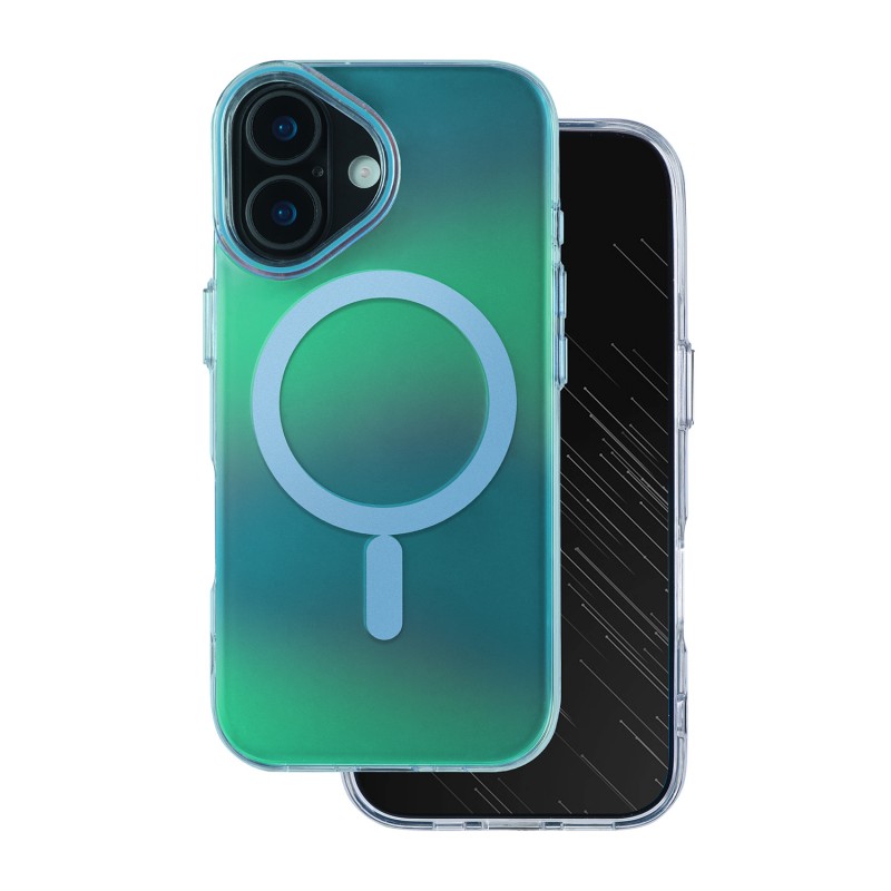 Капак Tecto Shield Aurora за iPhone 16 6.1" син