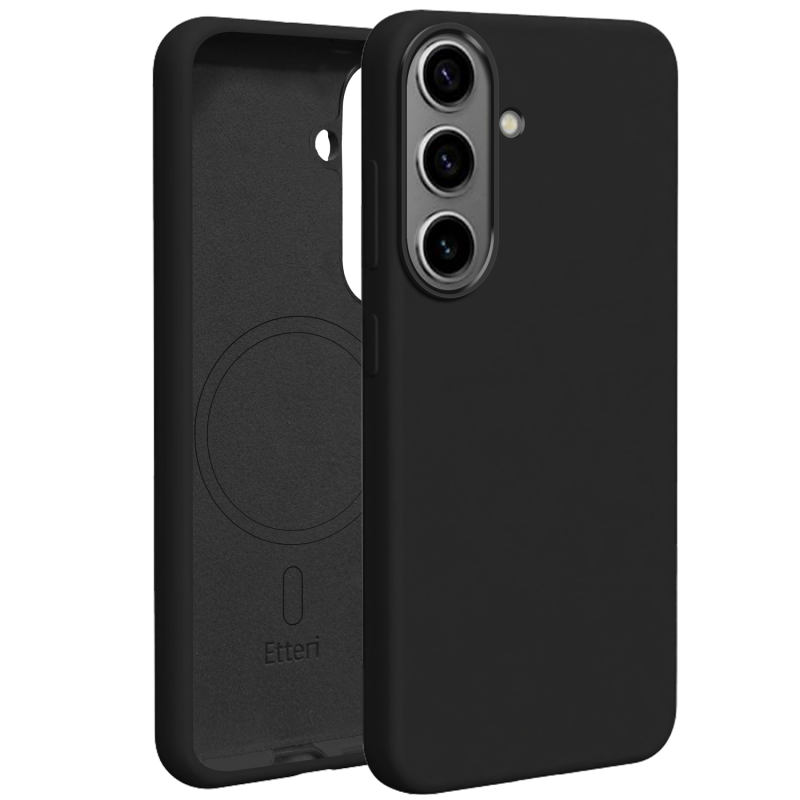 Гръб Etteri Silicone Mag за Samsung Galaxy S26 черен
