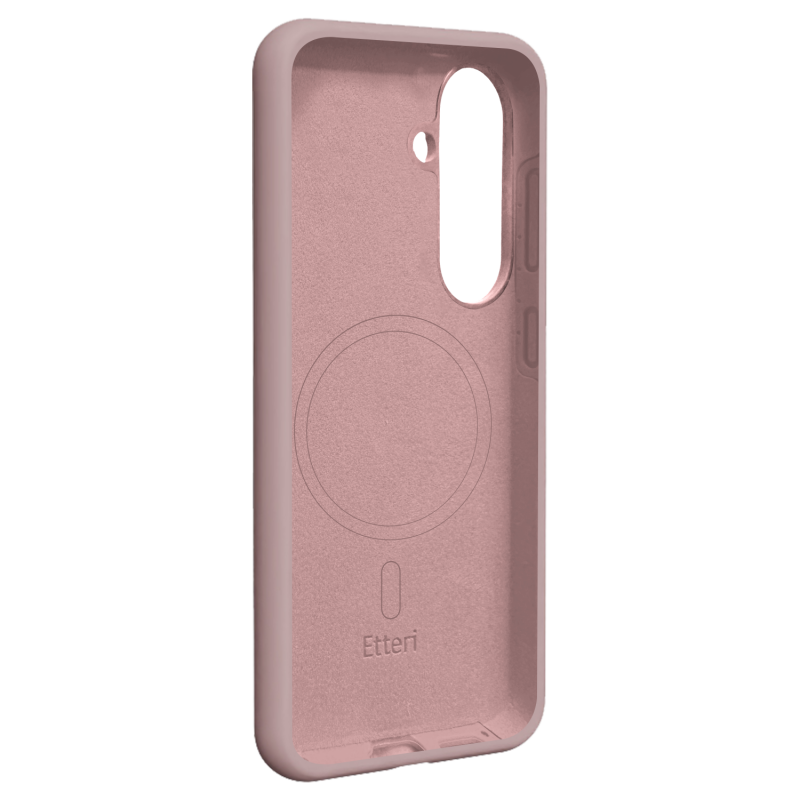 Гръб Etteri Silicone Mag за Samsung Galaxy S26 светлорозов