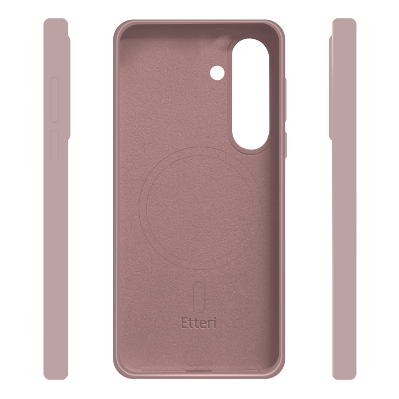 Гръб Etteri Silicone Mag за Samsung Galaxy S26 светлорозов