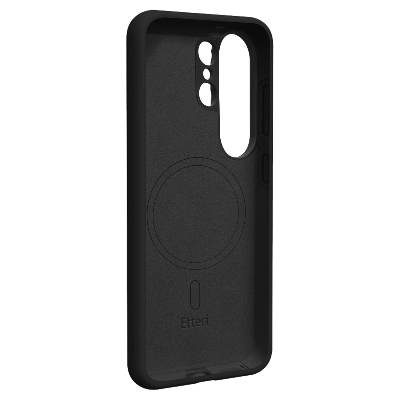 Гръб Etteri Silicone Mag за Samsung Galaxy S26 Ultra черен