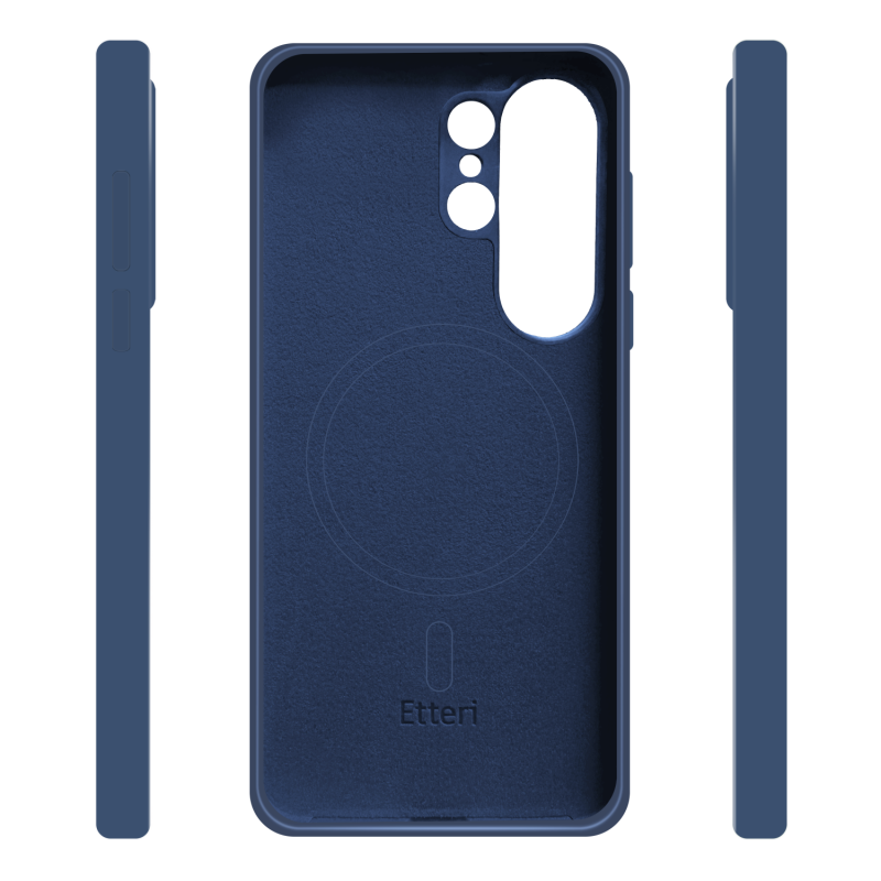 Оверлей Etteri Silicone Mag за Samsung Galaxy S26 Ultra тъмно син