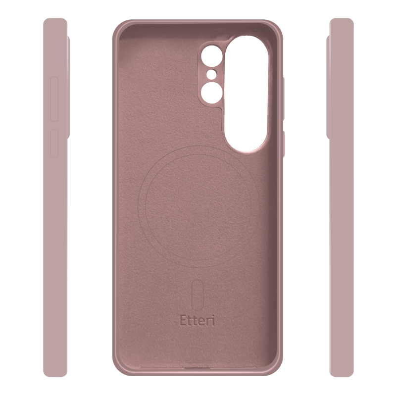 Оверлей Etteri Silicone Mag за Samsung Galaxy S26 Ultra светло розов