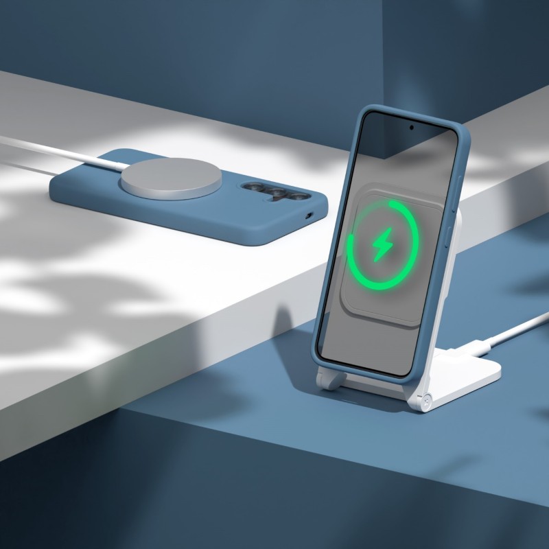 Оверлей Etteri Silicone Mag за Samsung Galaxy S26, тъмно син