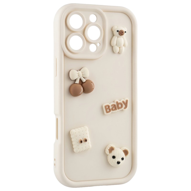 Ultra Trendy 3D капак за iPhone 16e / 17e мече