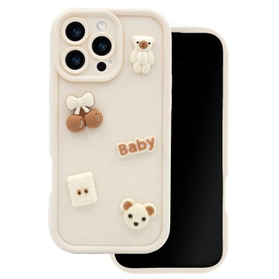 Ultra Trendy 3D капак за iPhone 16e / 17e мече
